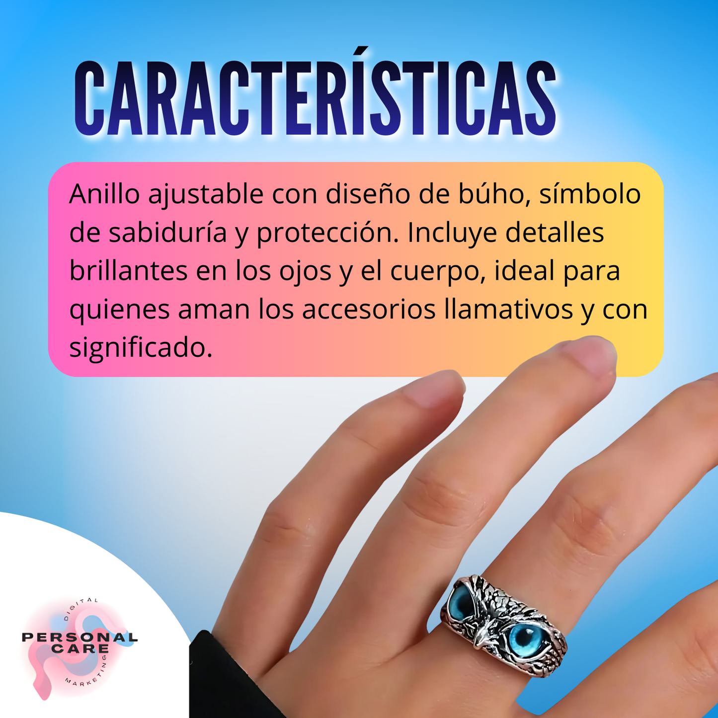 ANILLO BÚHO 🦉✨