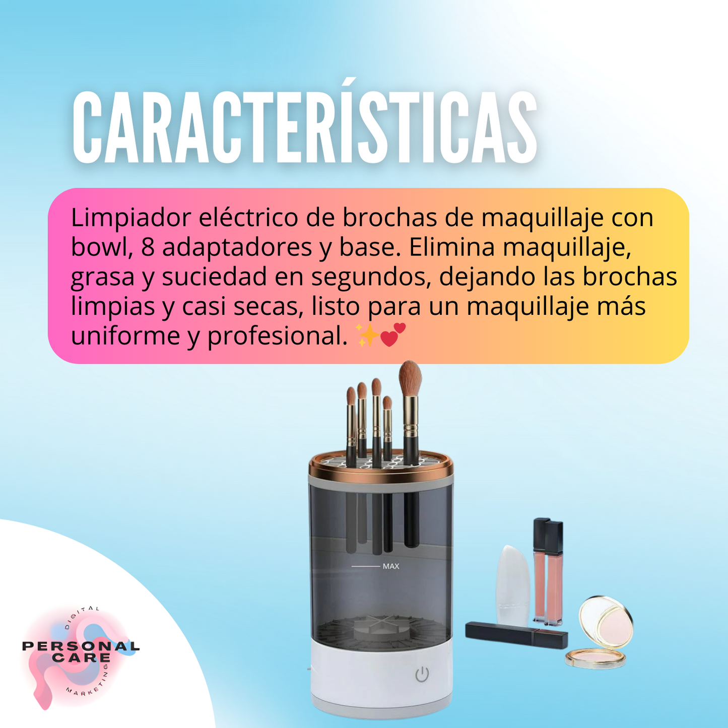 LIMPIADOR DE BROCHAS DE MAQUILLAJE