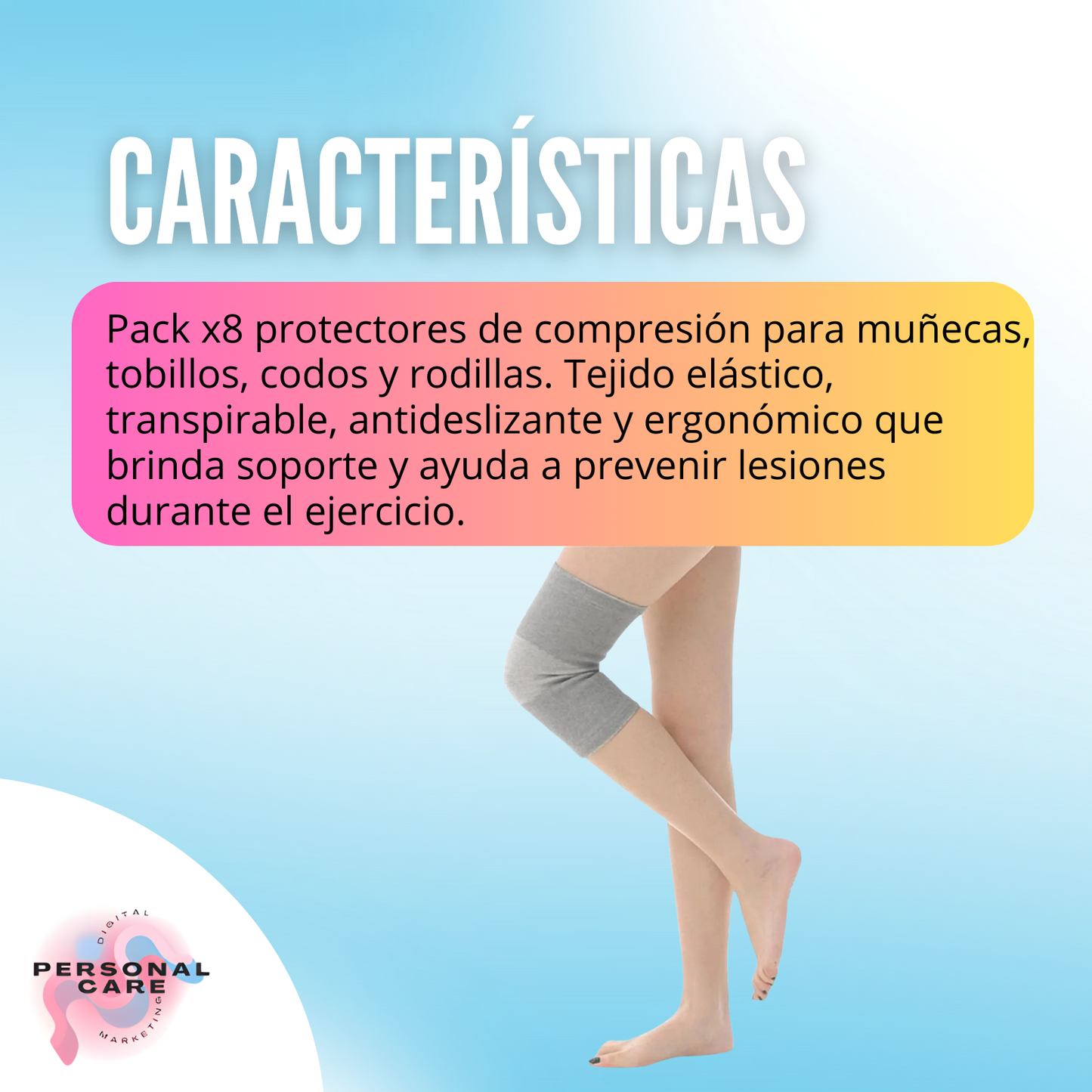 PROTECTORES DE COMPRESION DE SOPORTE 8 P