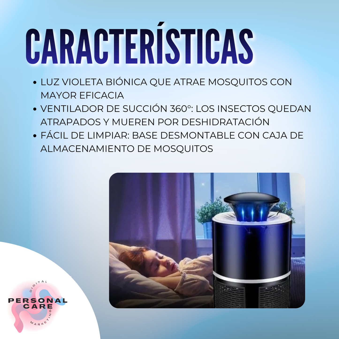 Lámpara Premium - Mata mosquitos