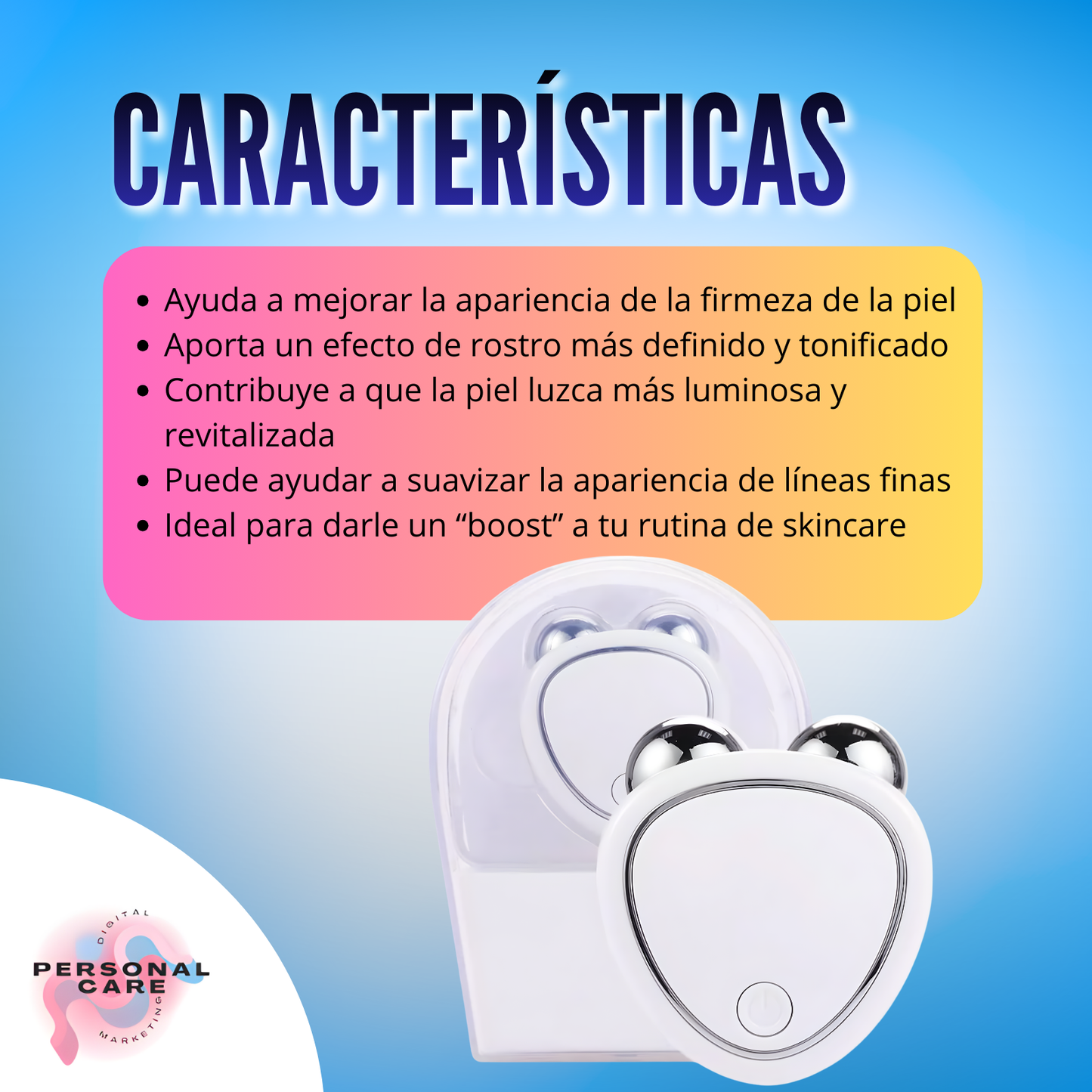 Masajeador microcorriente blanco