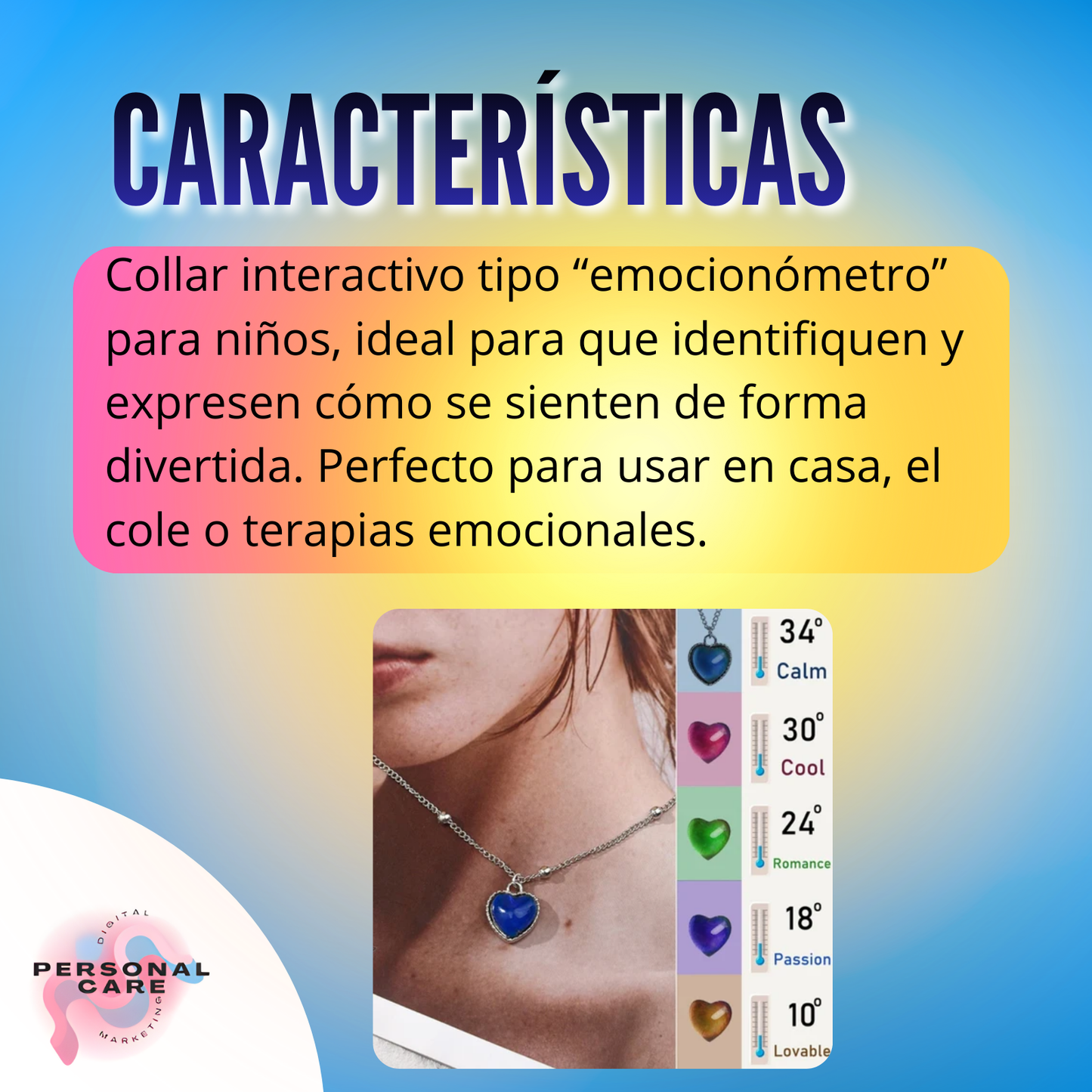 COLLAR DE LAS EMOCIONES – ¿Qué emoción tienes ahora?