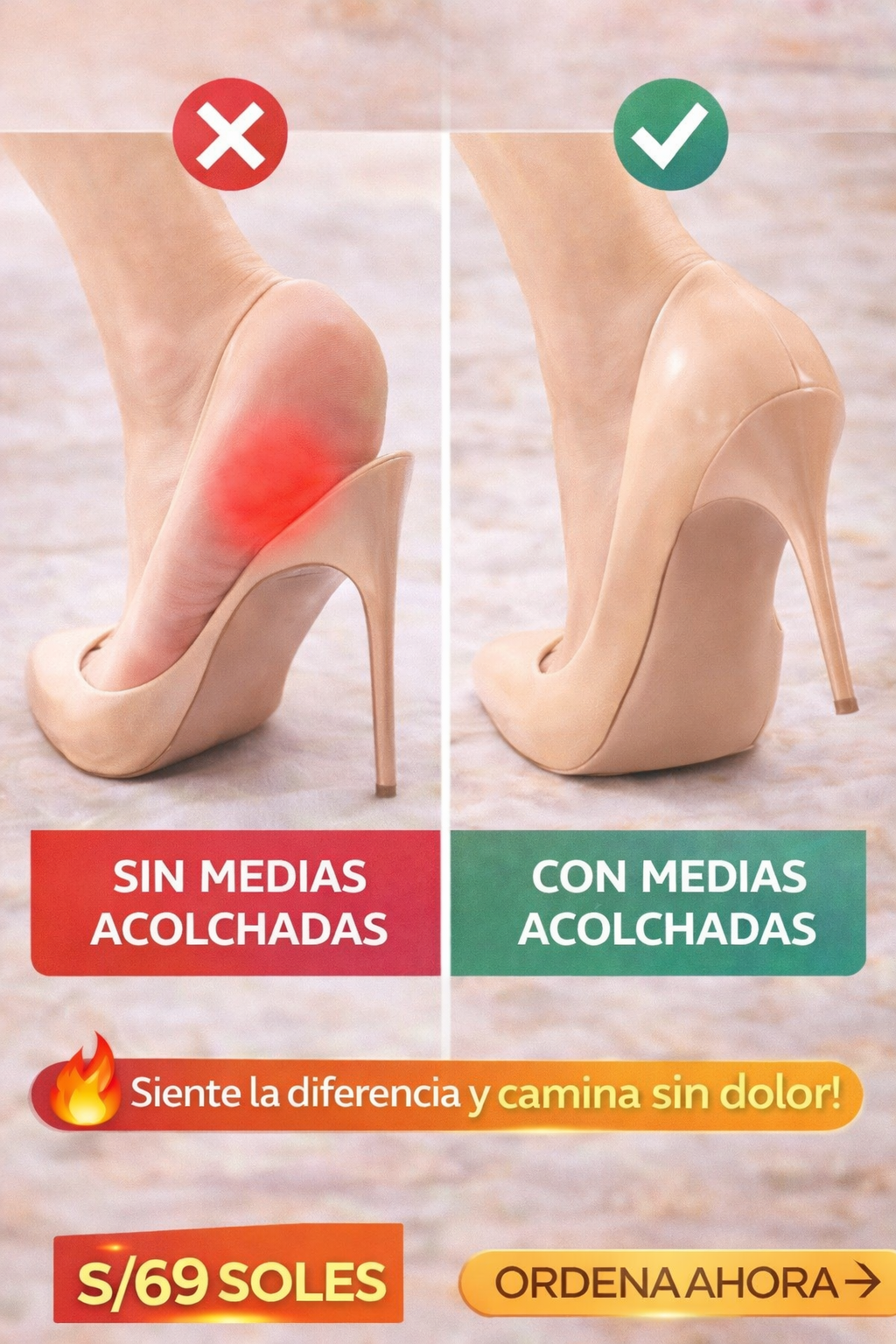 👣 Medias Acolchadas para el Antepié (Pack x3