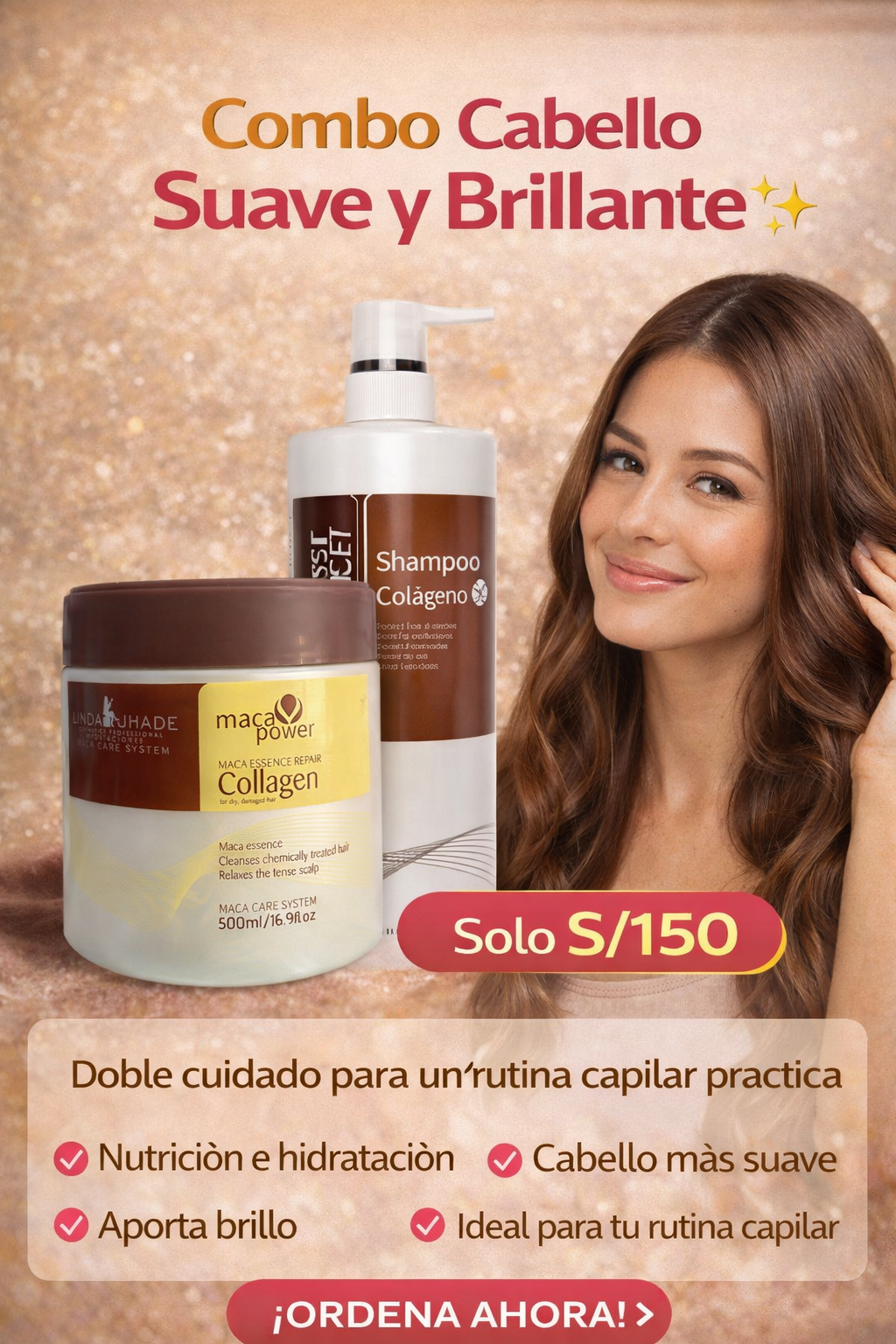 Crema Maca + Shampoo Colágeno