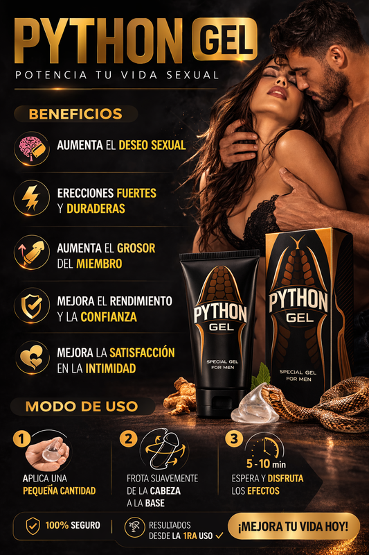 🔥 Python Gel para Hombres