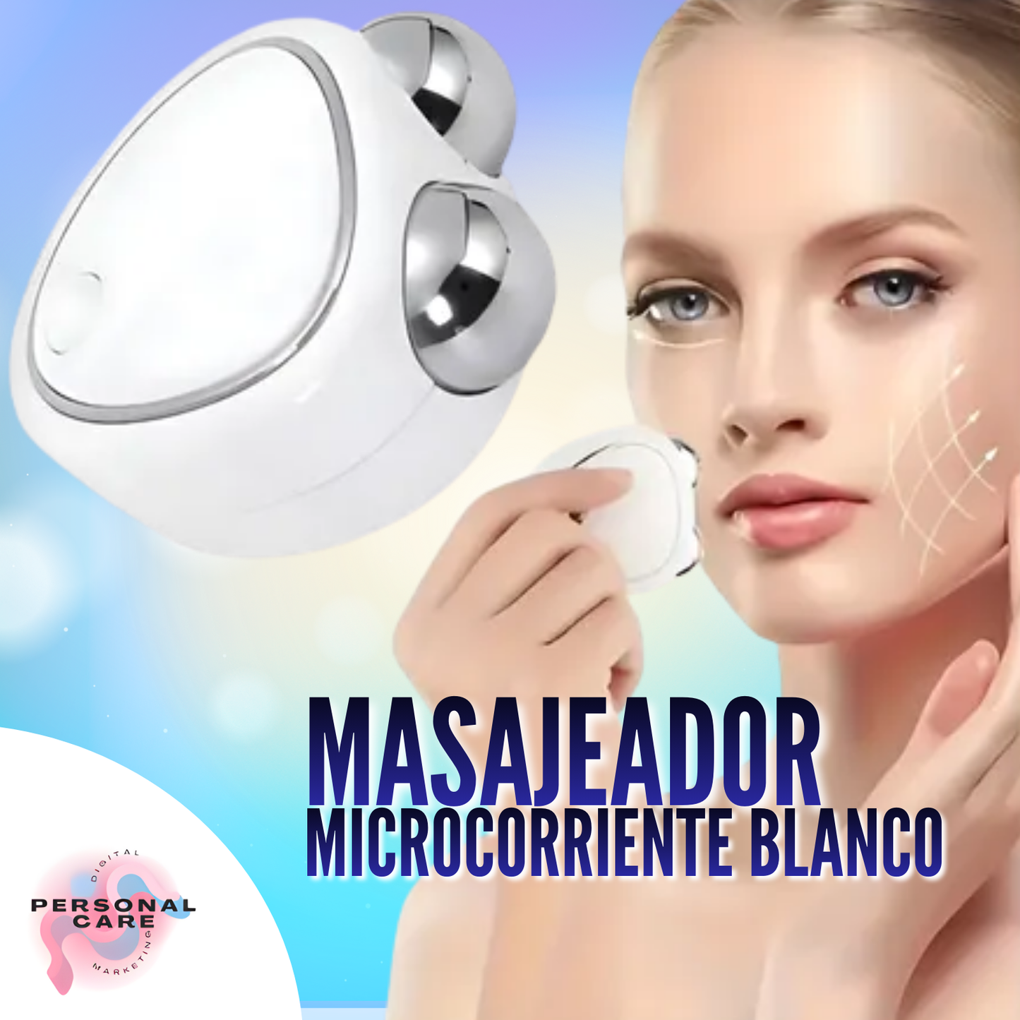 Masajeador microcorriente blanco
