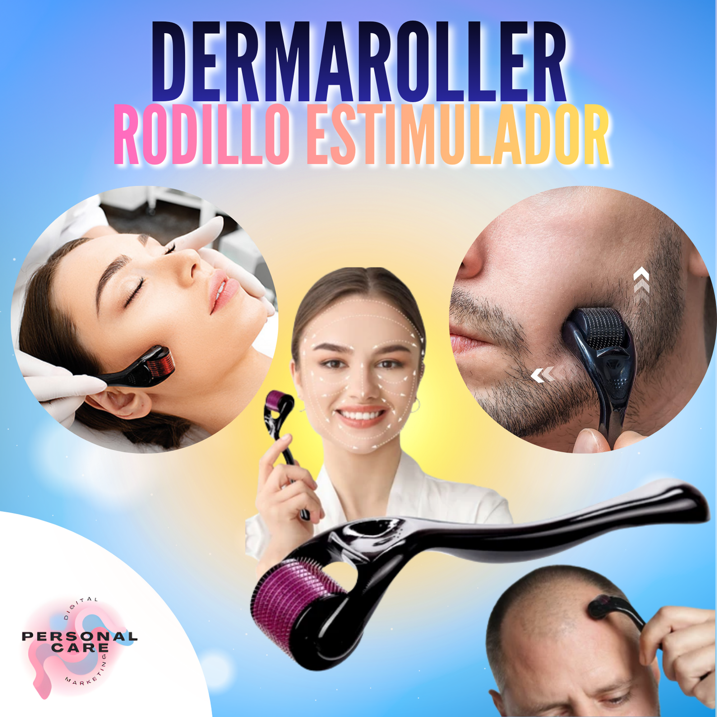 DERMAROLLER RODILLO ESTIMULADOR
