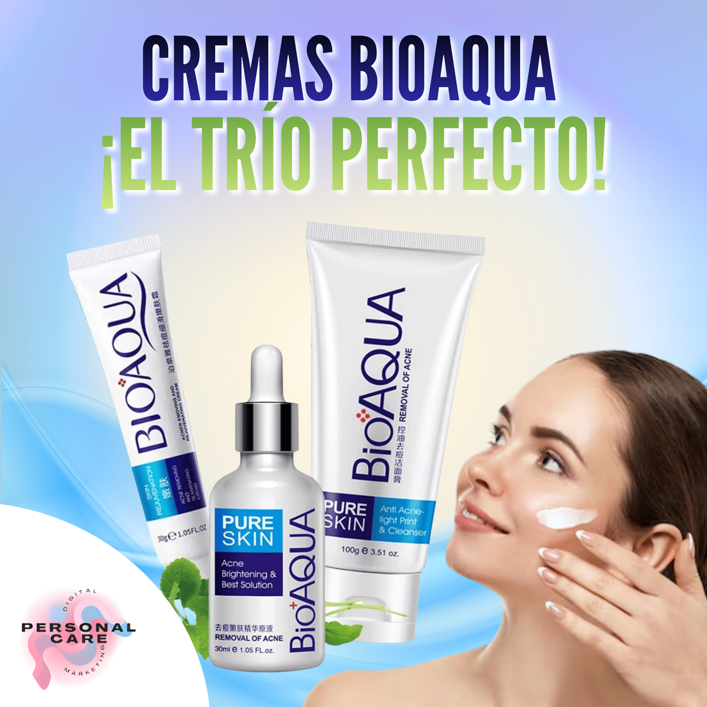 CREMAS BIOAQUA ¡El Trío Perfecto!
