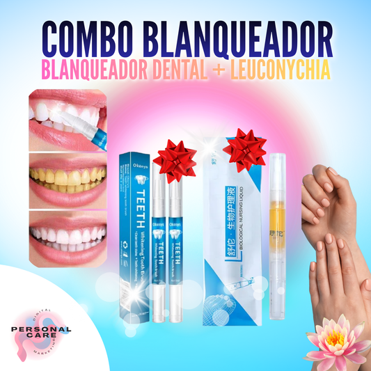 COMBO BLANQUEADOR DENTAL + LEUCONYCHIA