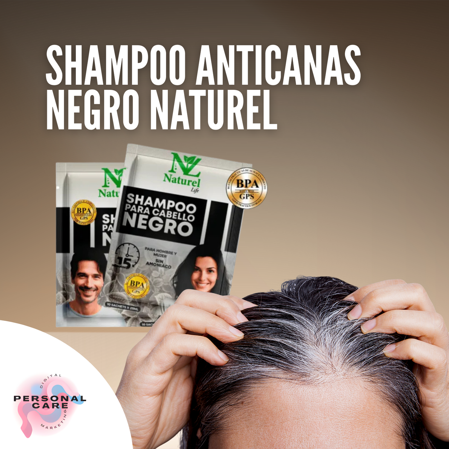 Shampoo Anticanas negro Naturel