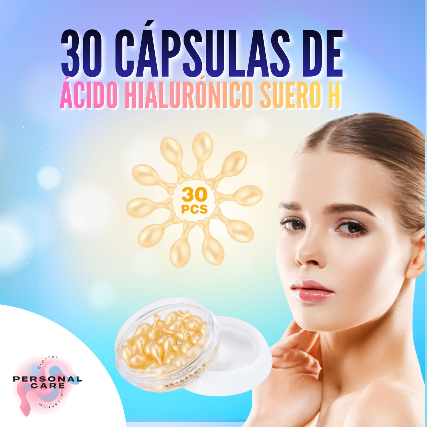 30 cápsulas de ácido hialurónico suero h
