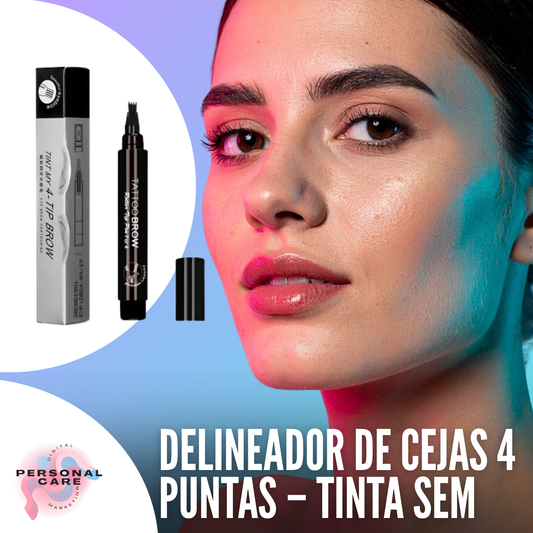 Delineador de Cejas 4 Puntas – Tinta Sem