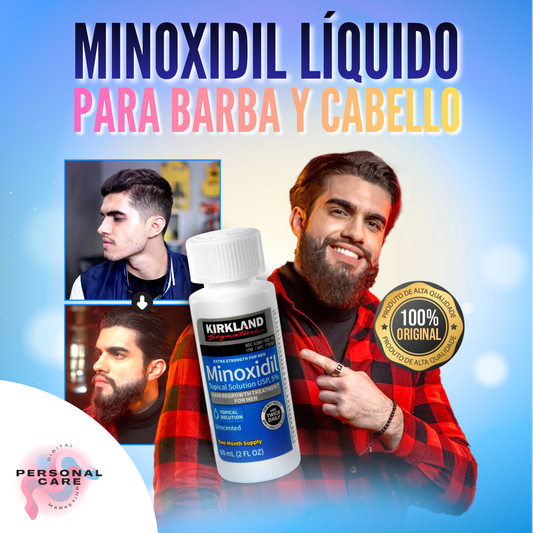 Minoxidil Líquido Para Barba y Cabello
