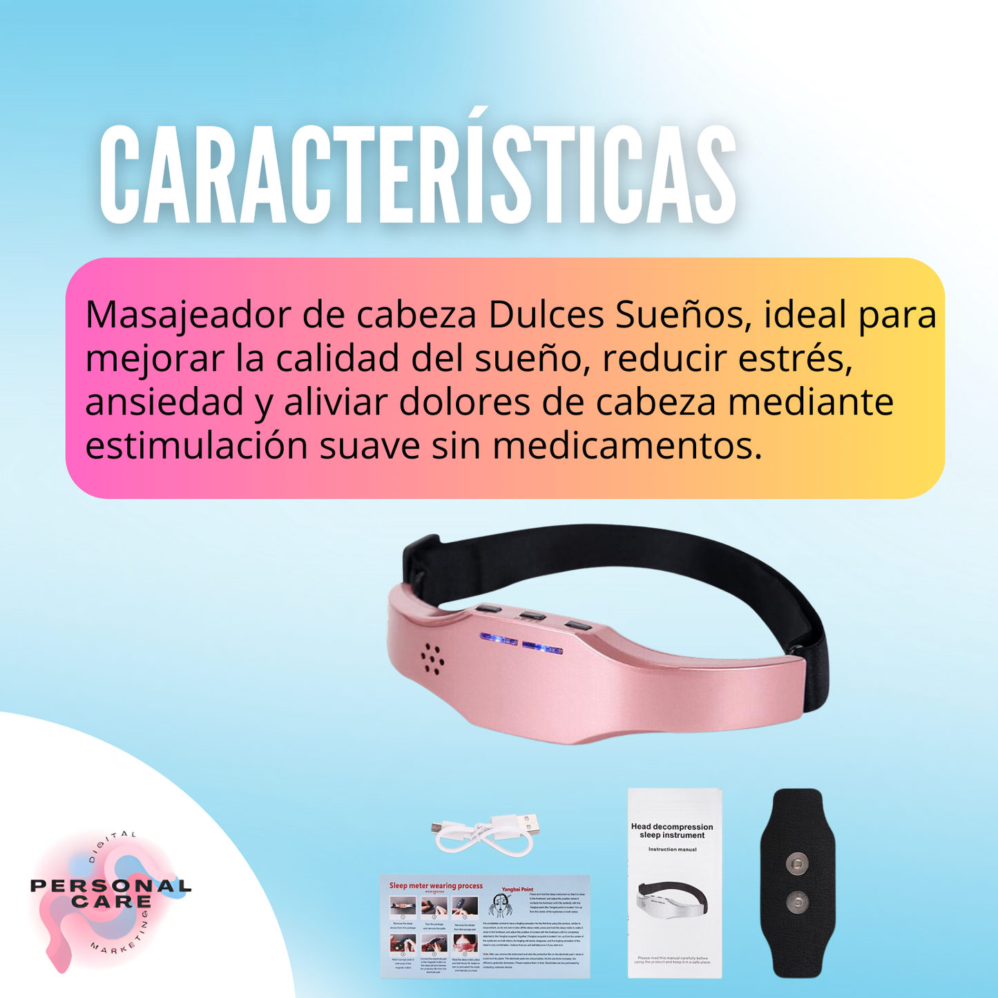 MASAJEADOR DE CABEZA (DULCES SUEÑOS)