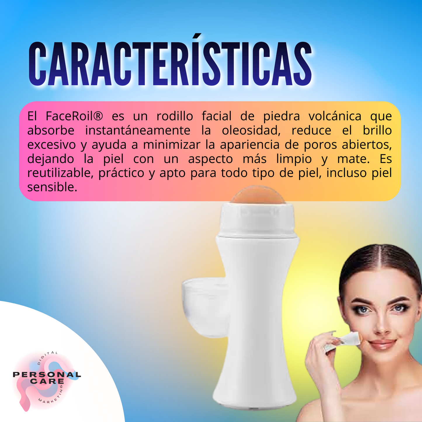 Piedra volcanica quita grasa del rostro