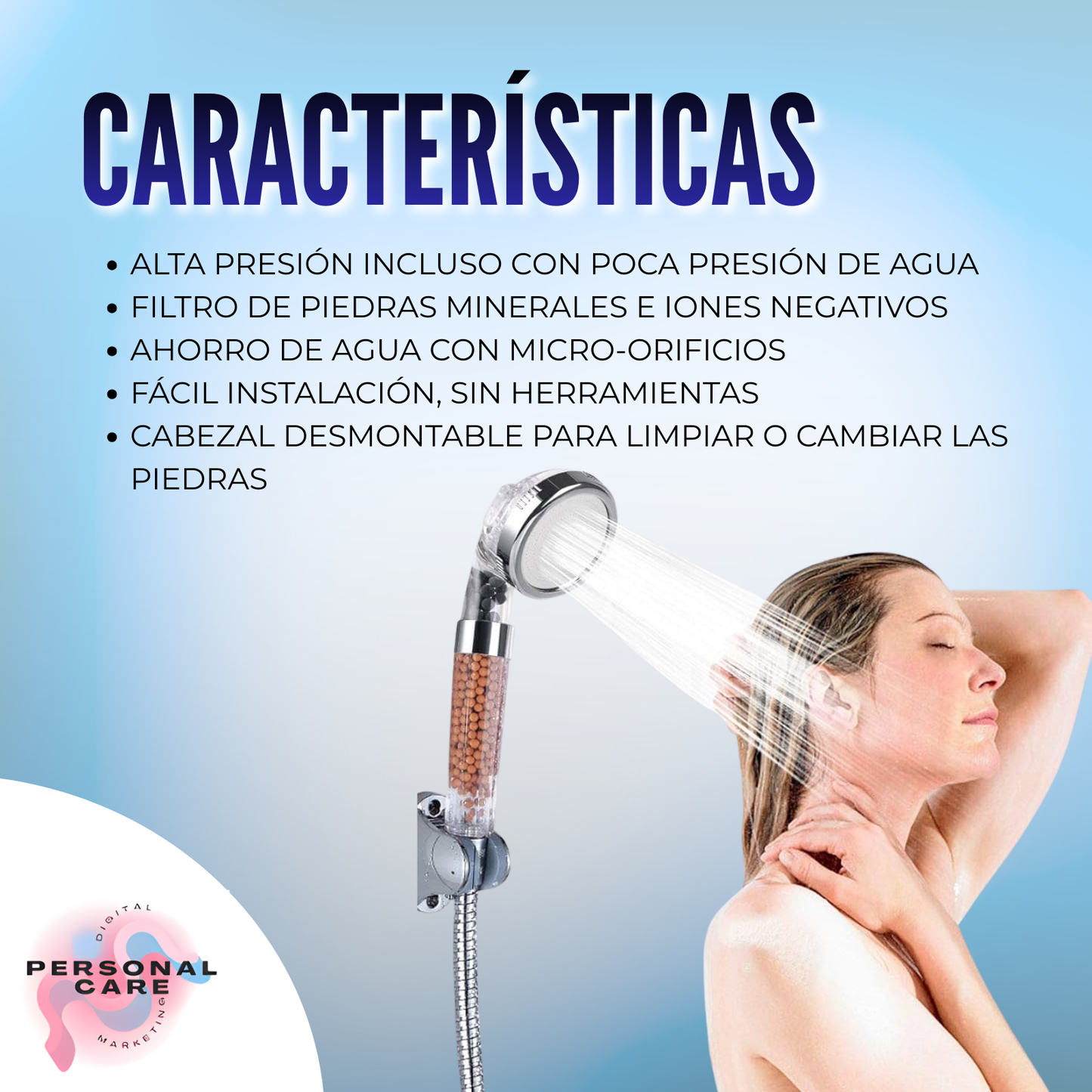 Ducha Iones Negativos