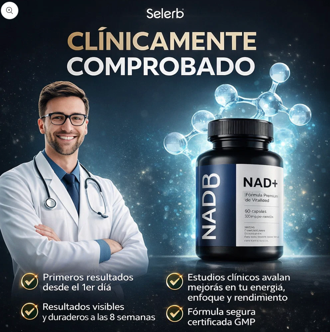 NAD+ Men’s Complex - Potencia Masculina y Vitalidad Diaria 🔥
