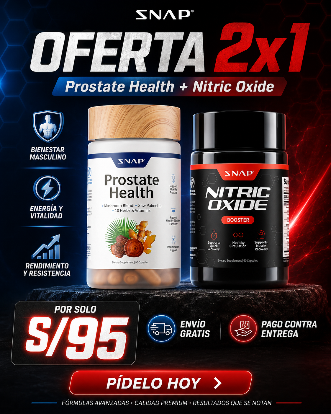 🔥 Combo Prostate Health + Nitric Oxide Booster