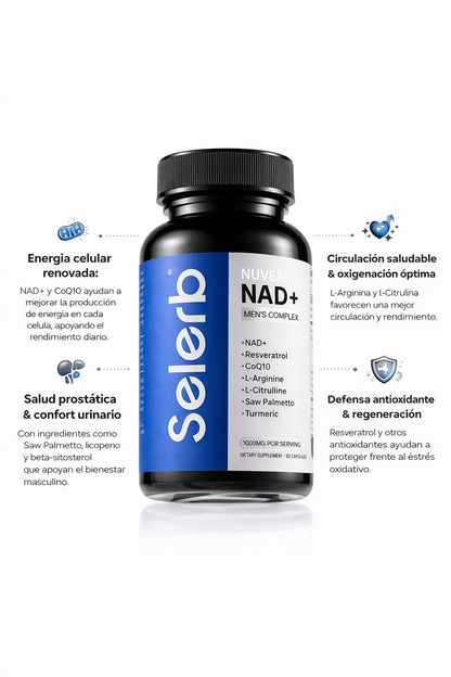 NAD+ Men’s Complex - Potencia Masculina y Vitalidad Diaria 🔥