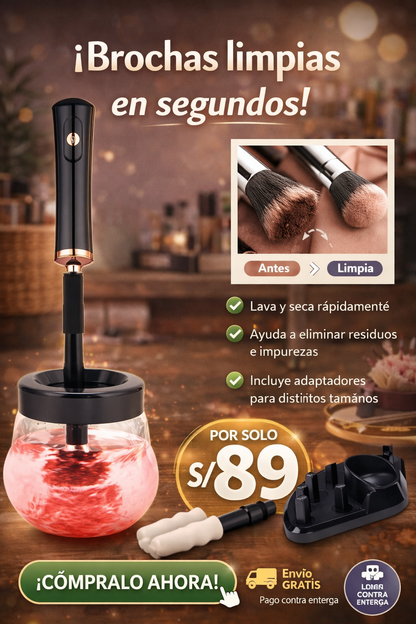 LIMPIADOR DE BROCHAS DE MAQUILLAJE