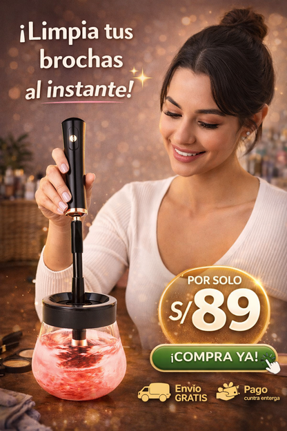LIMPIADOR DE BROCHAS DE MAQUILLAJE