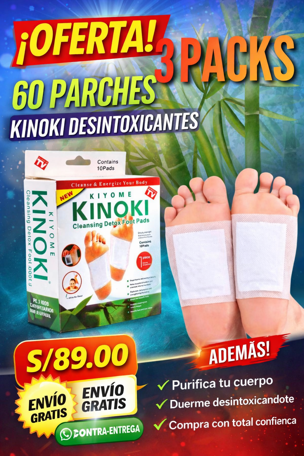 60 parches de Kinoki
