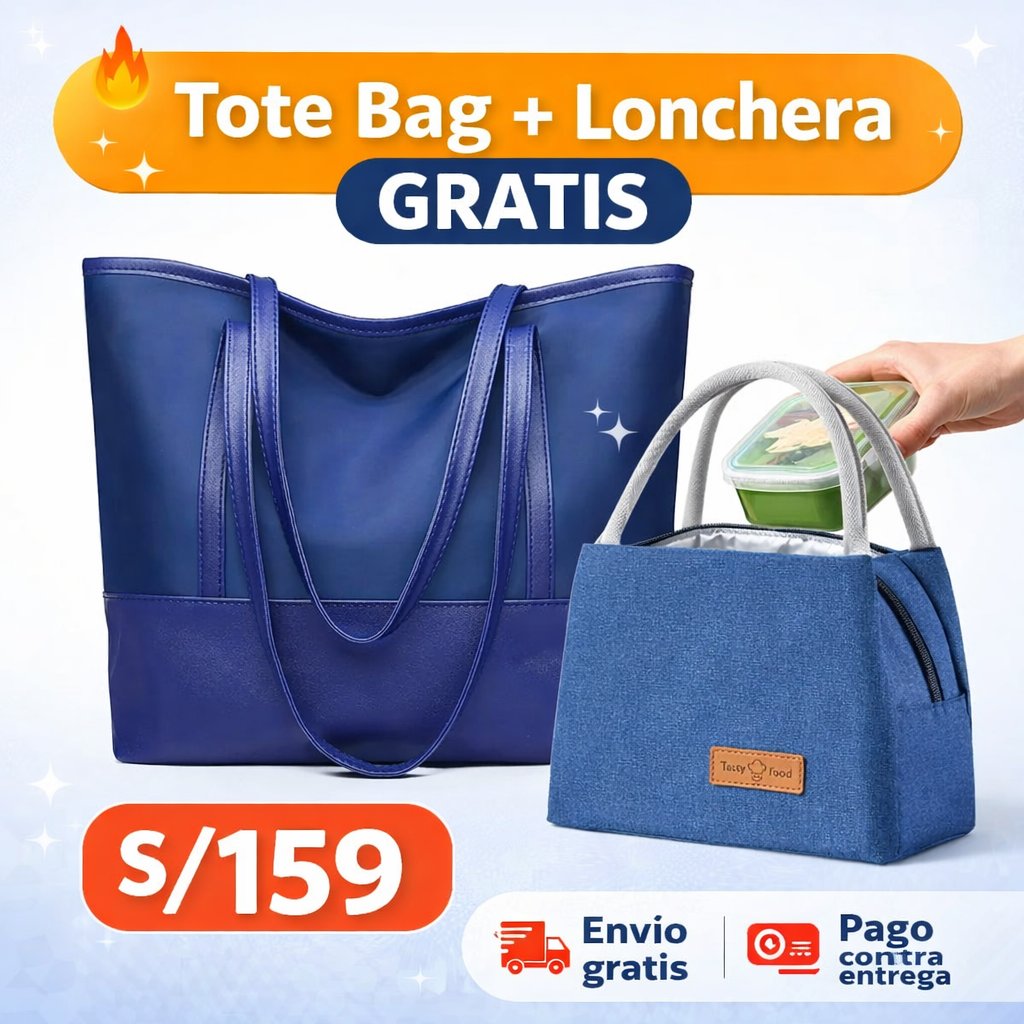 🎁 Combo Tote Bag + Lonchera Gratis