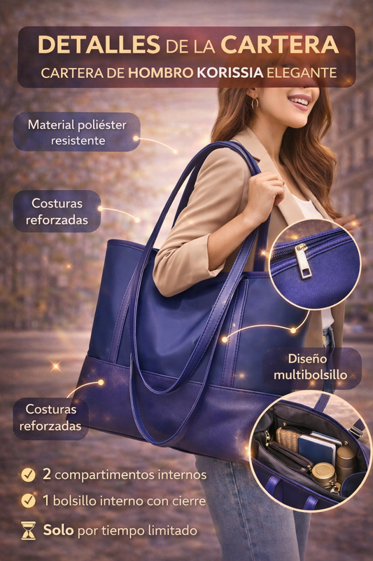 👜 Cartera Bolso de Hombro con Cierre