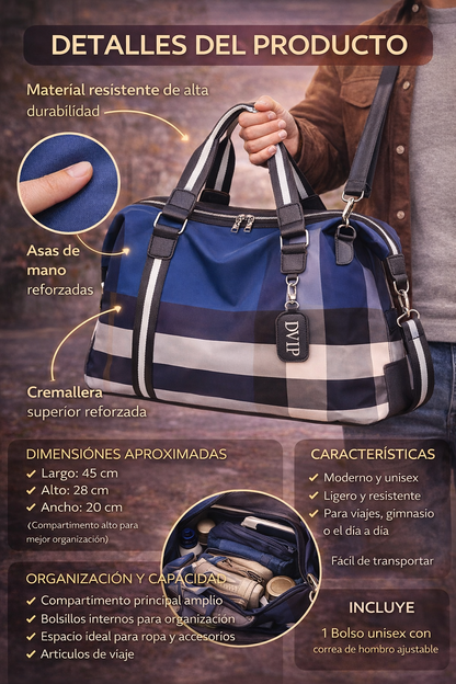 👜 Bolso Unisex con Asas de Mano y Hombro