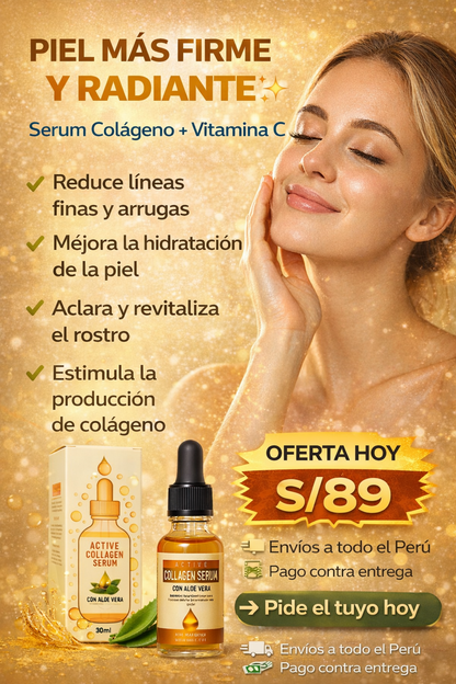 ✨ Serum Colágeno + Vitamina C con Aloe Vera (30ml)