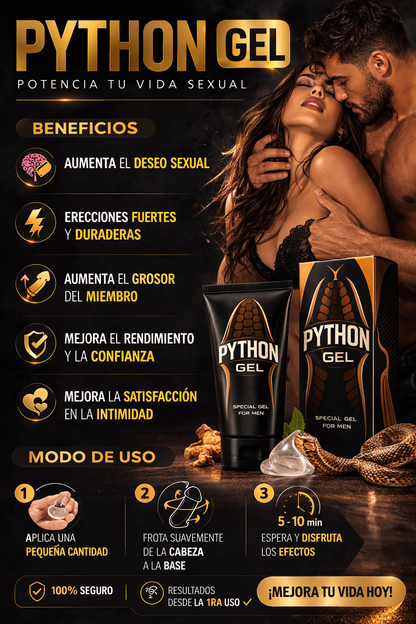 🔥 Python Gel para Hombres
