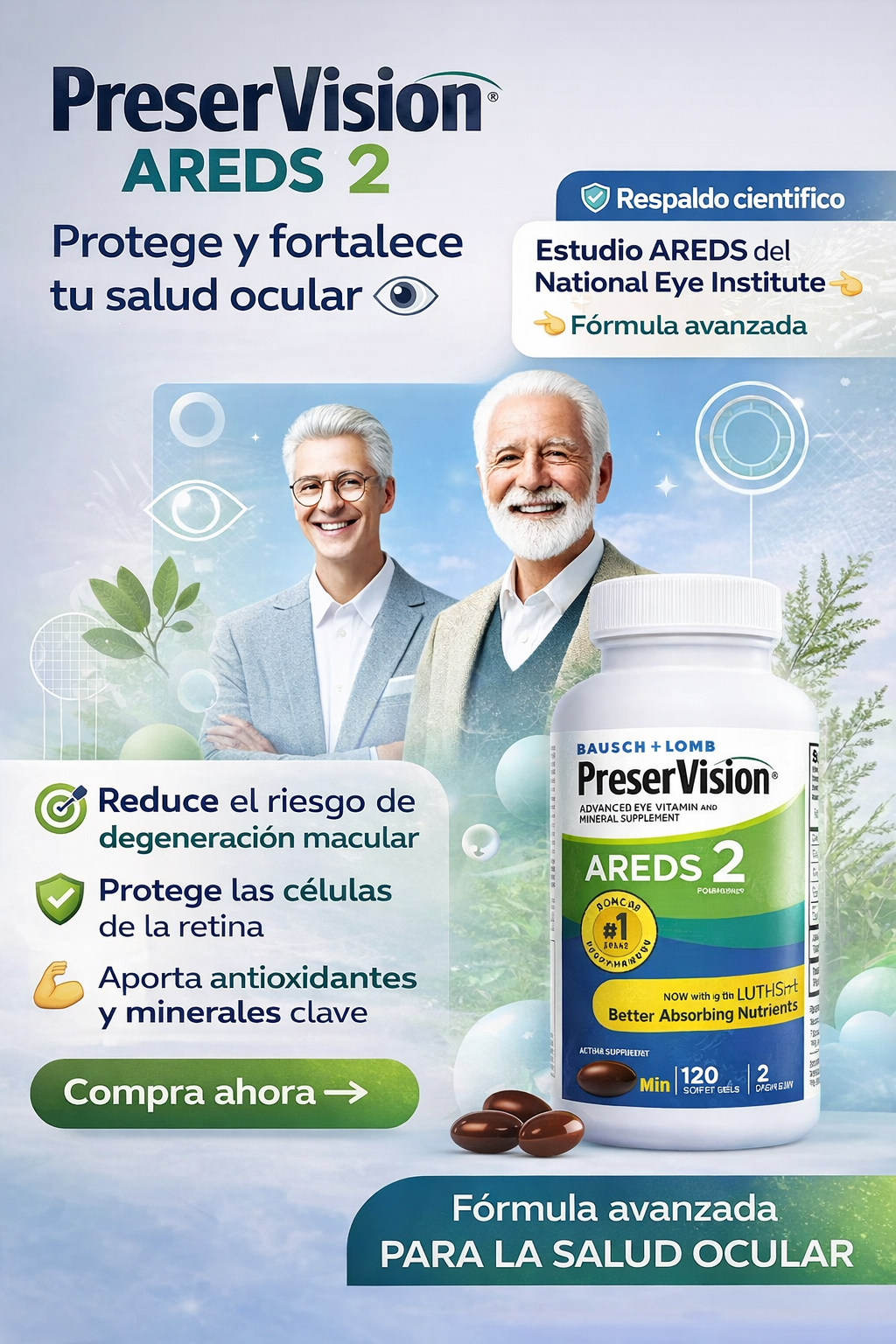 PreserVision AREDS 2 – Suplemento para la Salud OculaR