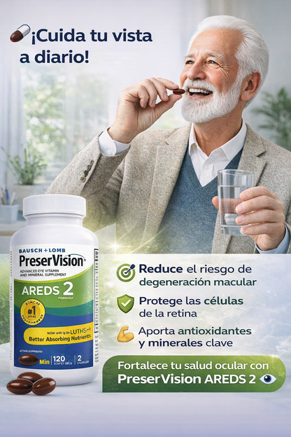 PreserVision AREDS 2 – Suplemento para la Salud OculaR
