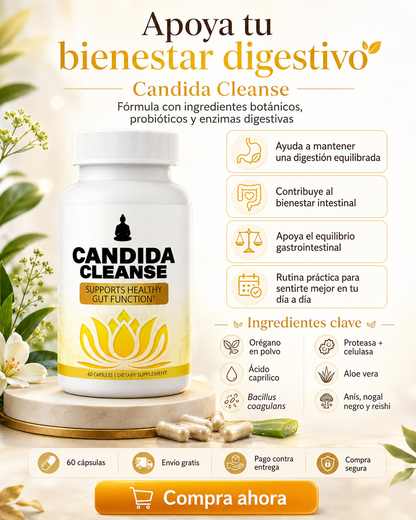 Combo Flora & Defensa: Vitamina C Liposomal + Candida Cleanse GRATIS